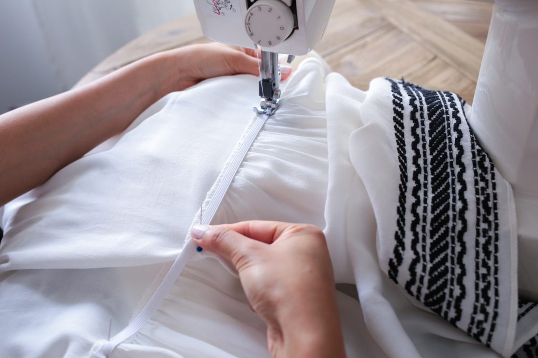 elastic waist sewing tutorial DIY