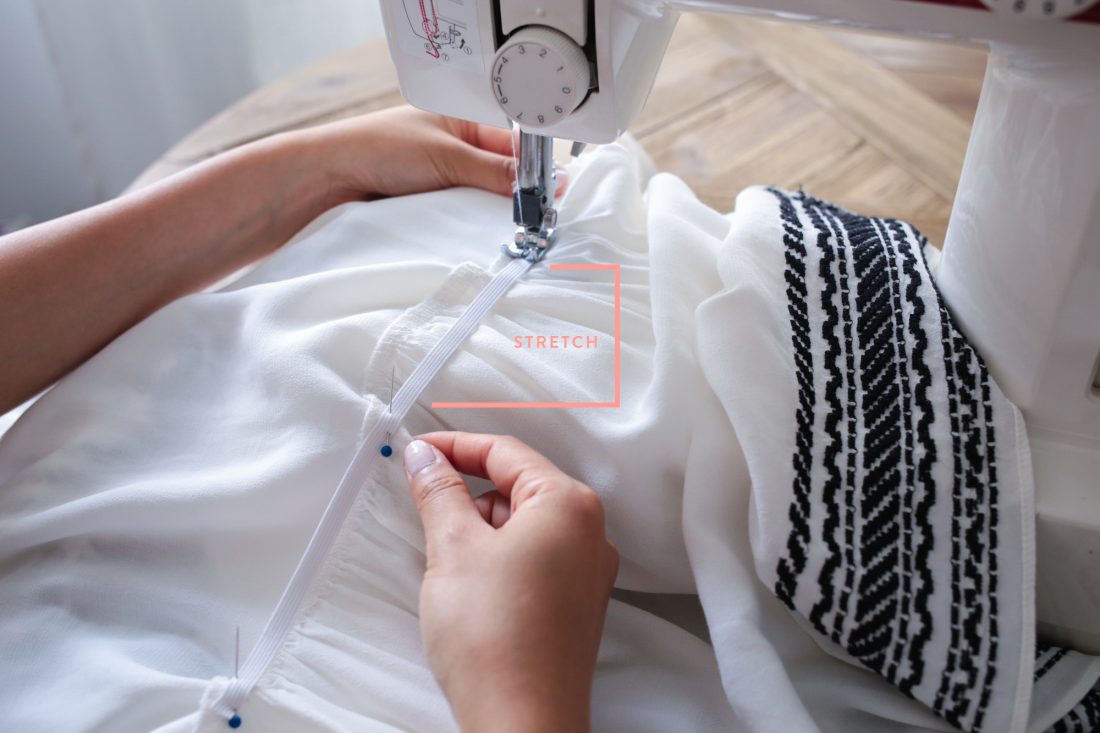how to sew an elastic waist tutorial