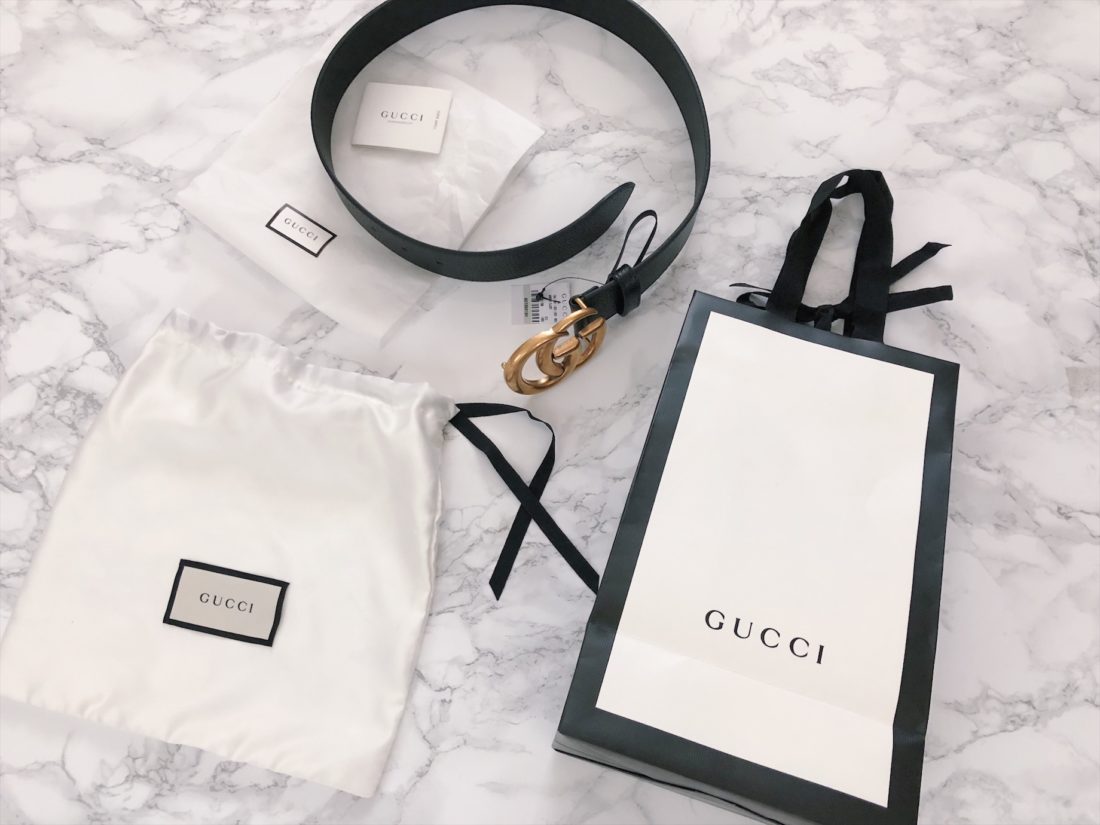 gucci belt online orders gift bag packaging