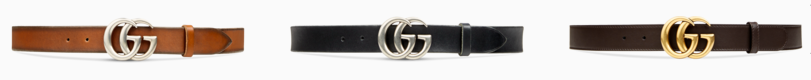 gucci belt colors and hardware options