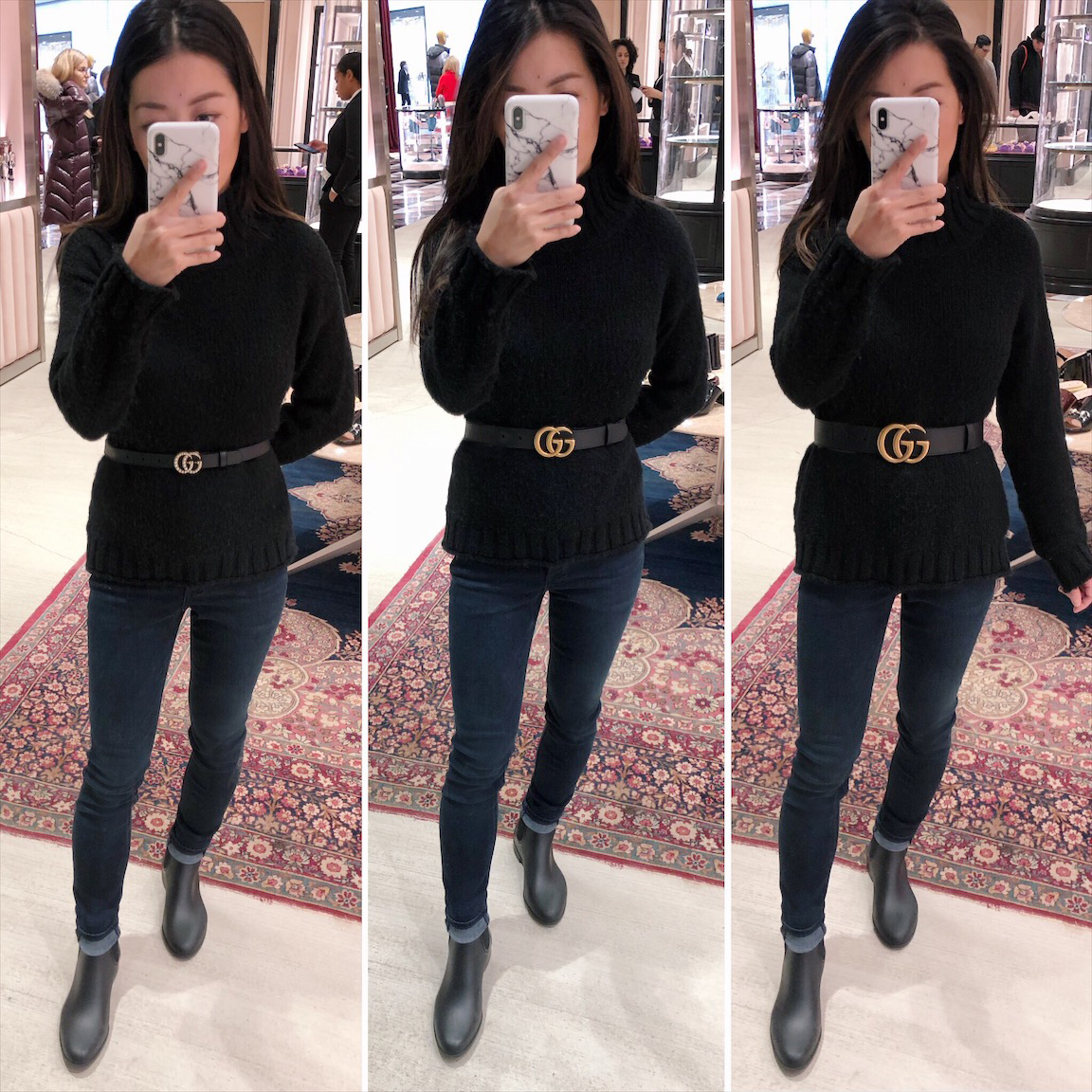 gucci logo belt review sizing width