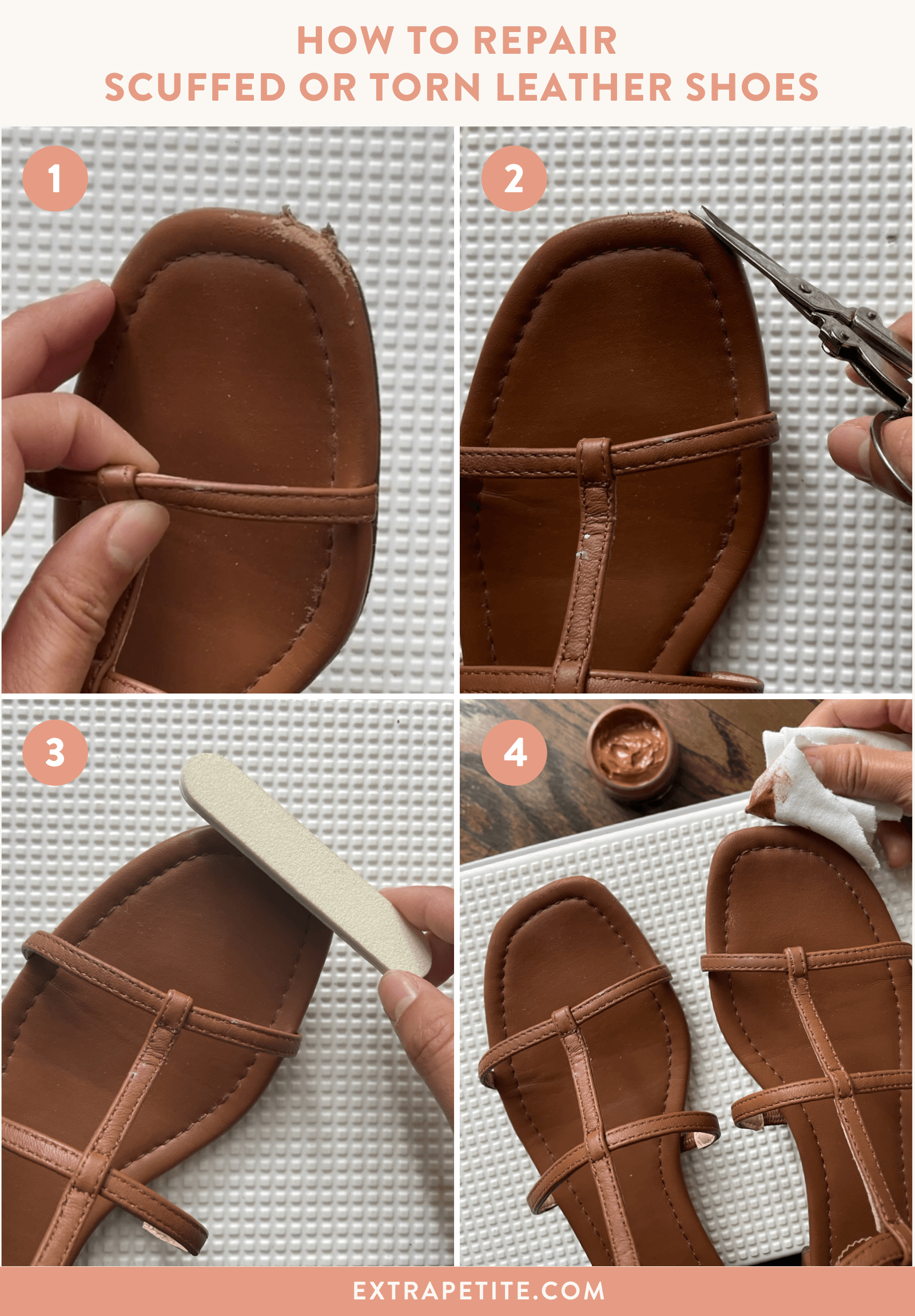 How to repair leather shoes