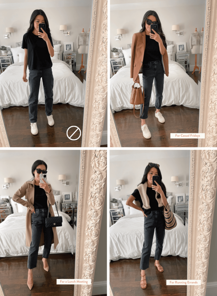 how to style straight jeans for petites
