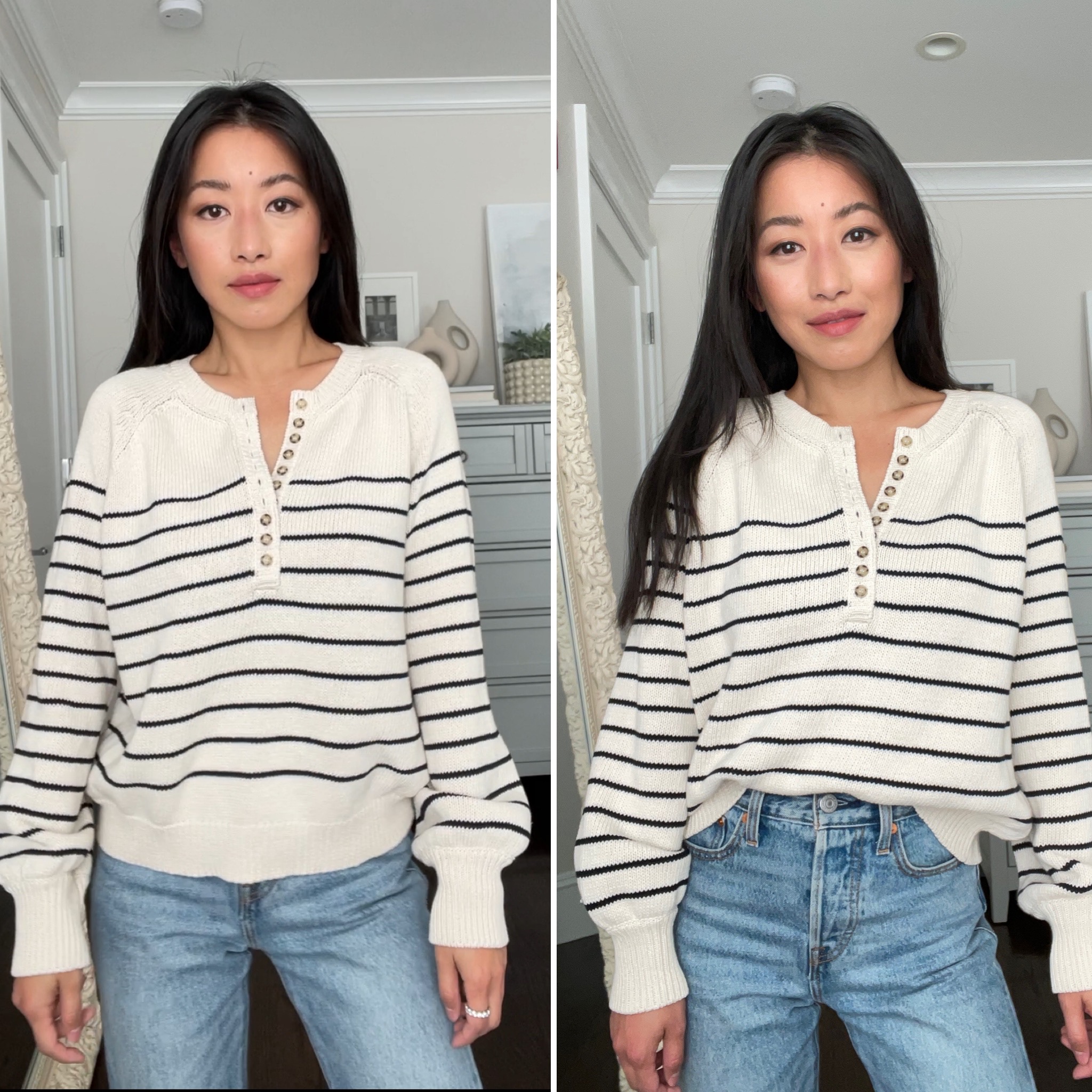 how to do a half tuck french tuck sweater