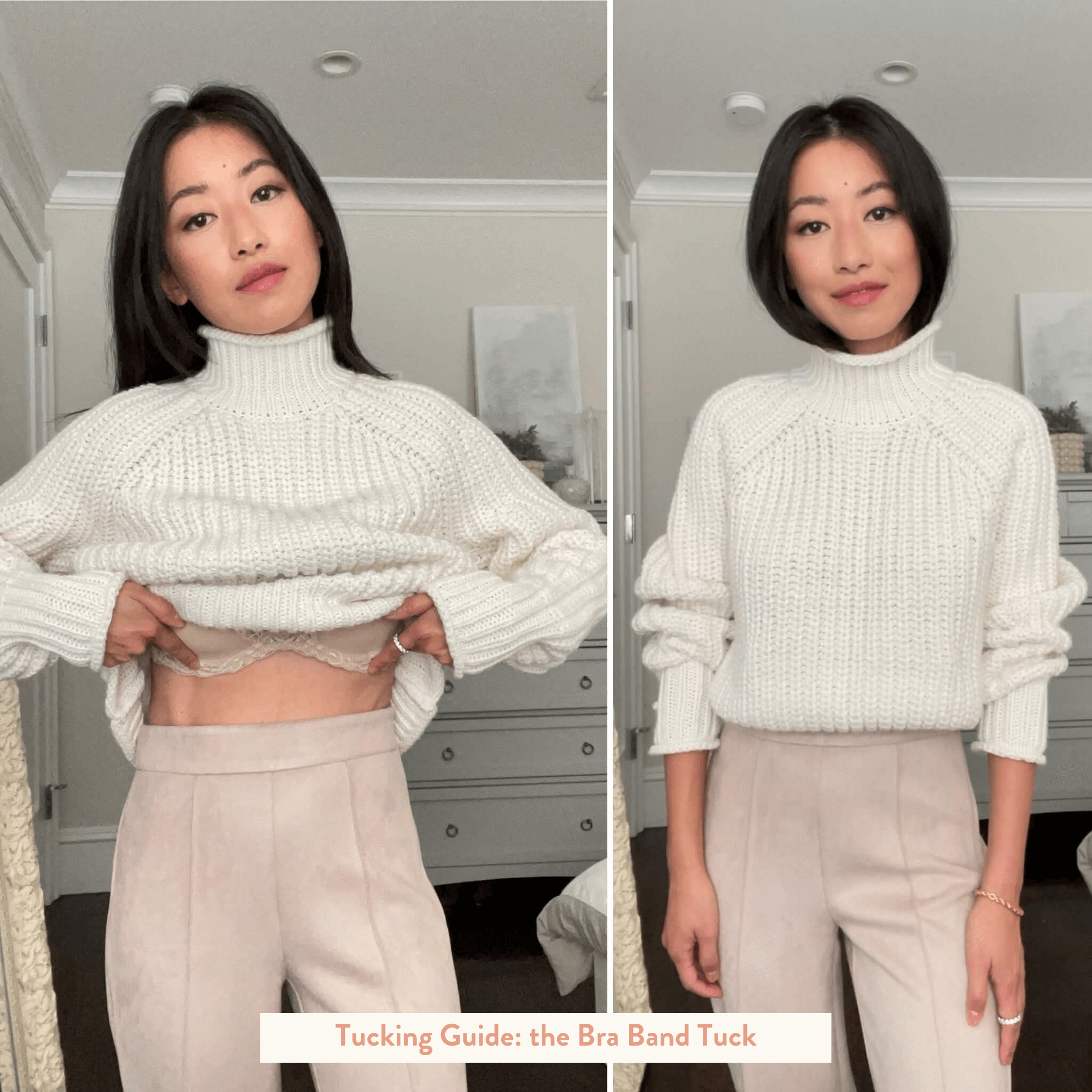 how to tuck a sweater for petites