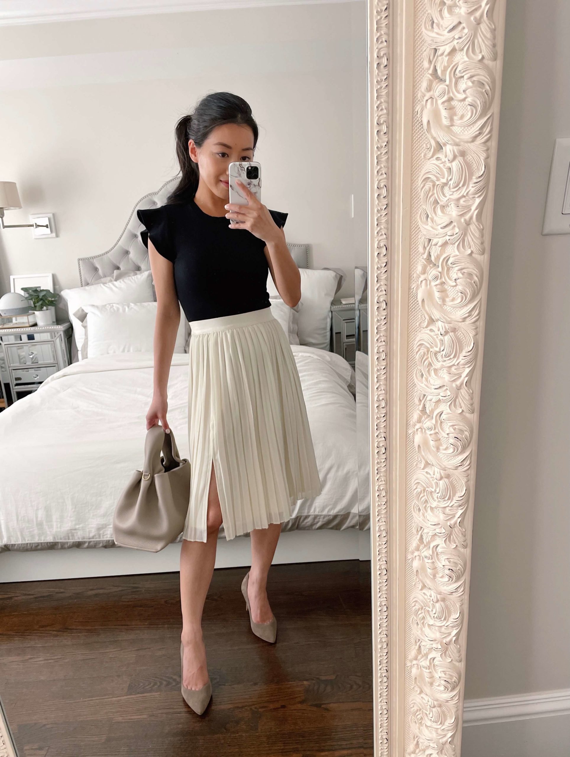 spring summer office outfits with a skirt
