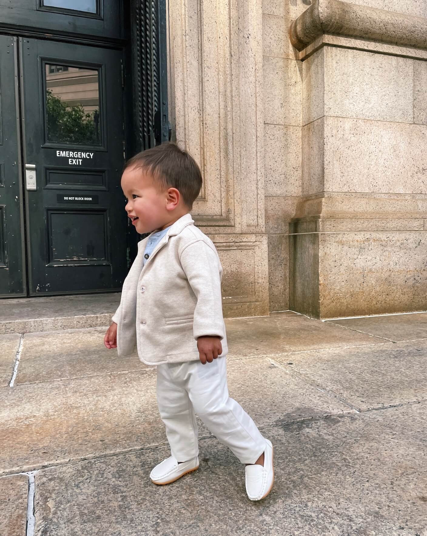 toddler boy summer blazer chinos and loafers