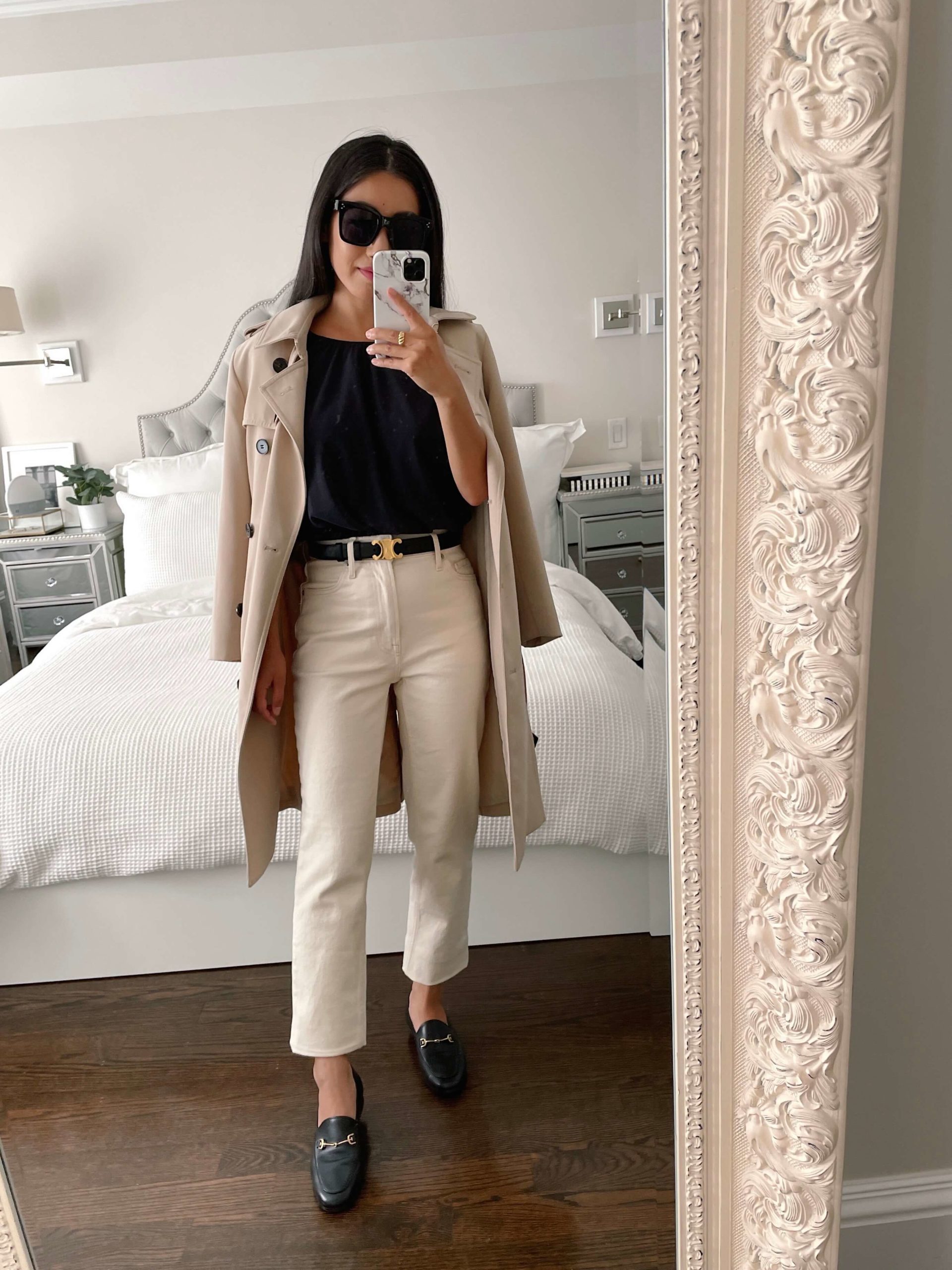 fall outfits with white jeans