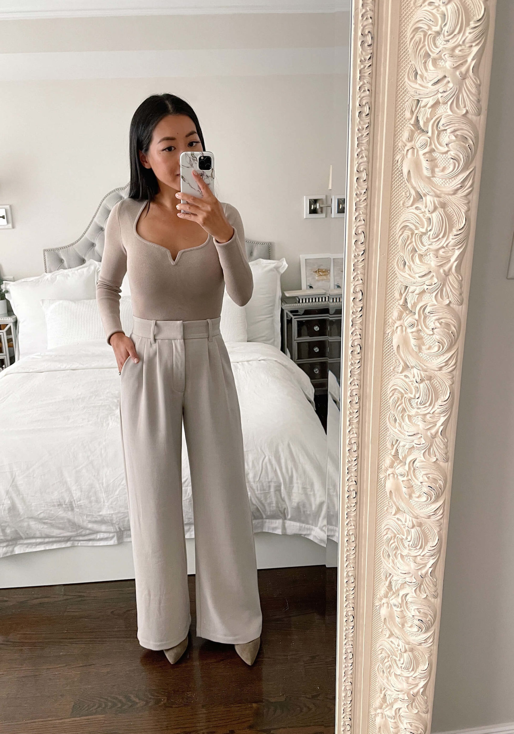 abercrombie wide leg trousers petite review
