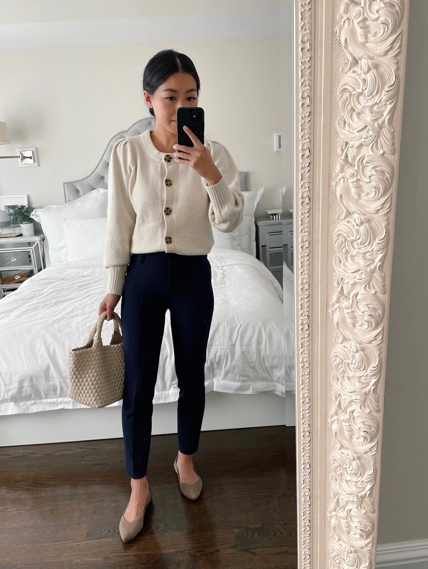 business casual fall outfits with flats